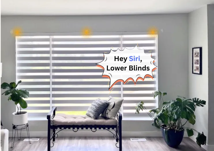 Motorized smart blinds with remote and app control